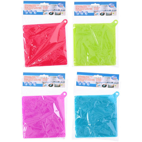 Uniwersalna silikonowa ściereczka do czyszczenia Lifetime Clean 15x15cm