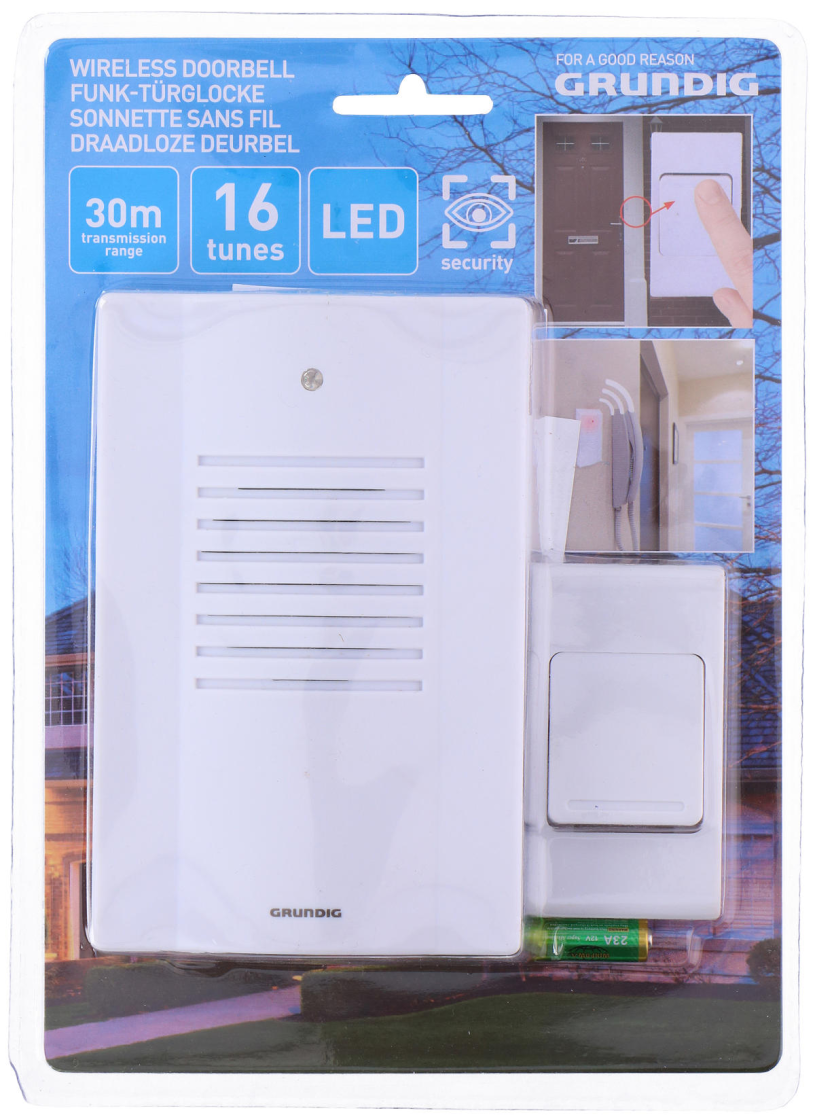 Grundig deurbel draadloos 16 melodieen