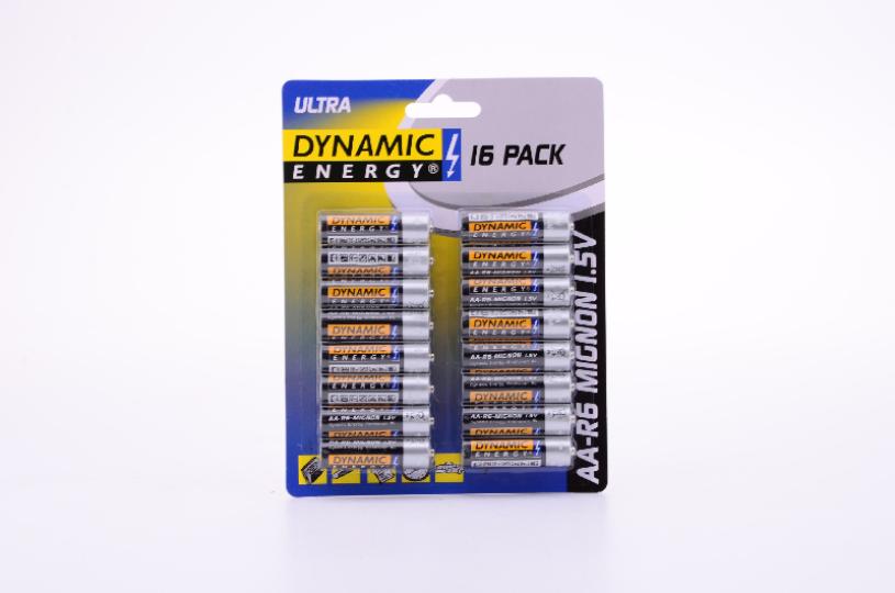 Batterij dynamic energy aa 16 stuks