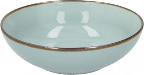 Różne miski do zupy 18x5,5 cm ceramiczne w kolorze miętowo-niebieskim