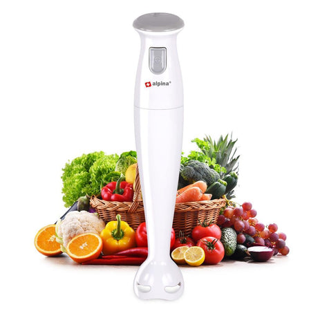 Blender ręczny Alpina biało-szary