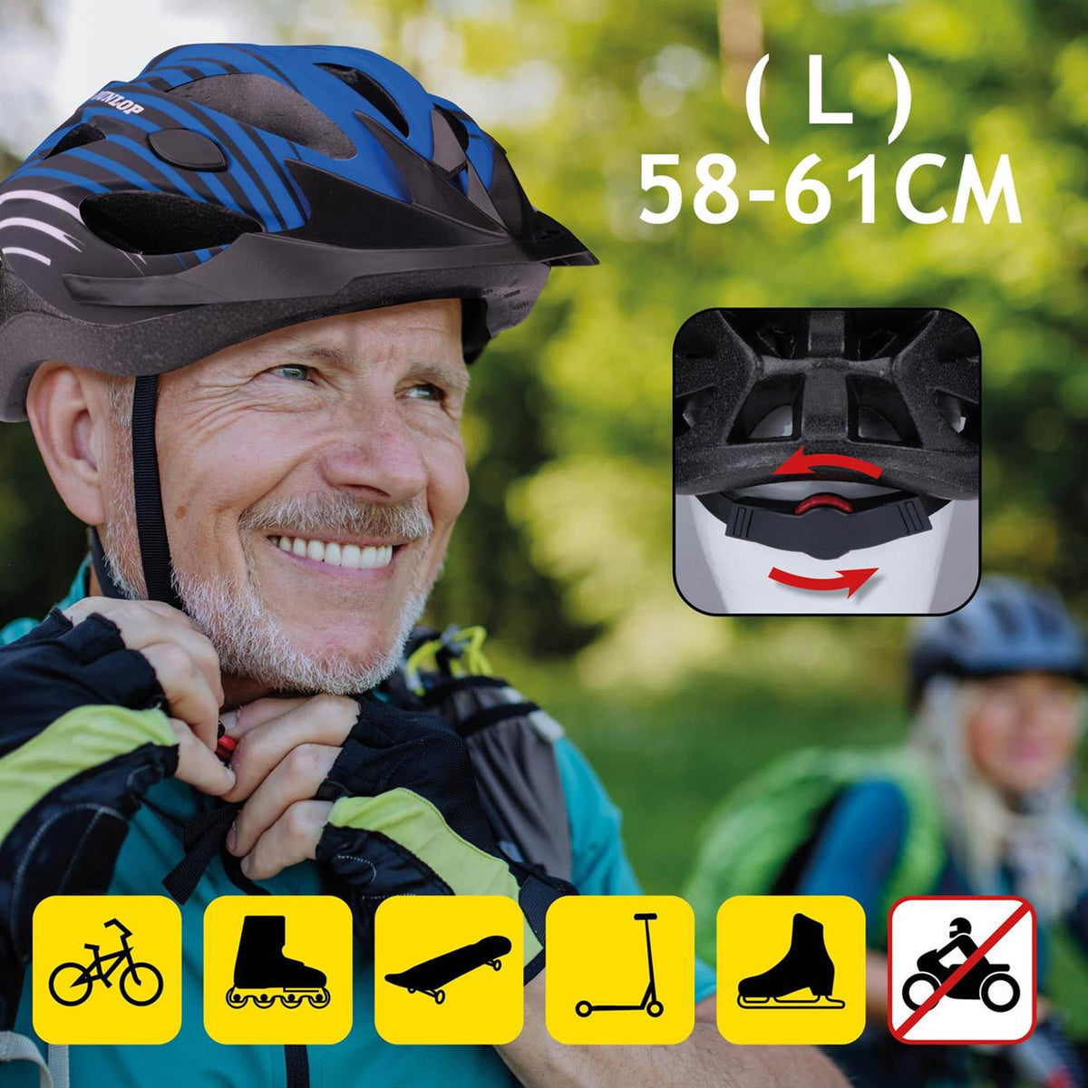 Kask rowerowy Dunlop w rozmiarze L