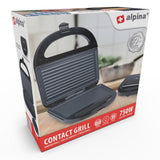 Grill kontaktowy Alpina 750W czarny