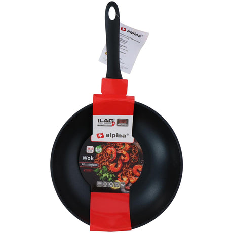 Patelnia wok Alpina ø28,5 cm Patelnia wok ø28,5 cm aluminiowa