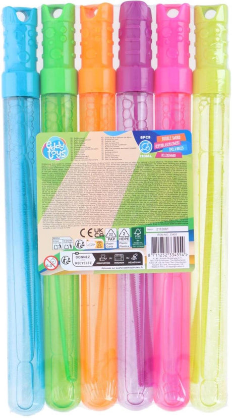 Zestaw mieczy bąbelkowych Eddy Toys, 6 sztuk, 118 ml, 32 cm