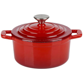 Alpina braadpan gietijzer ø14cm rood 800ml