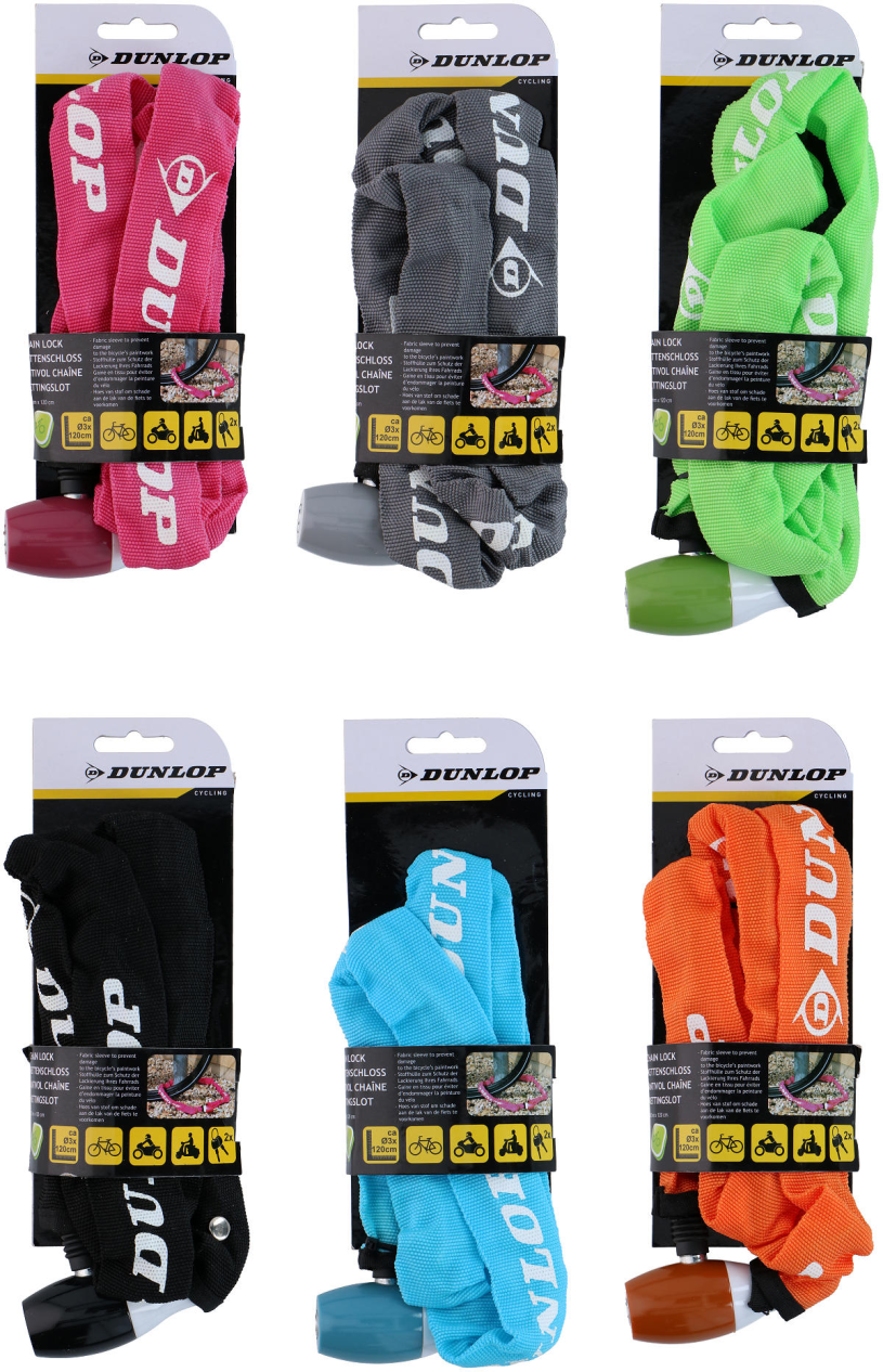 Dunlop fietskettingslot 6 ass