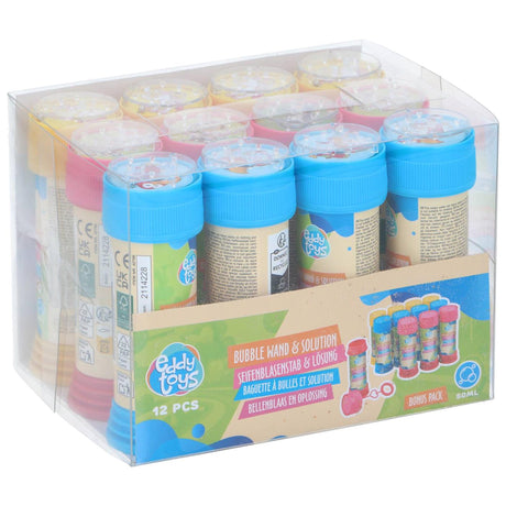Pudełko do dmuchania baniek Eddy Toys 12x50ml