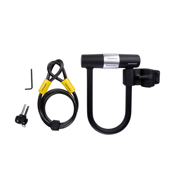 Rama Dunlop U-lock z linką i uchwytem