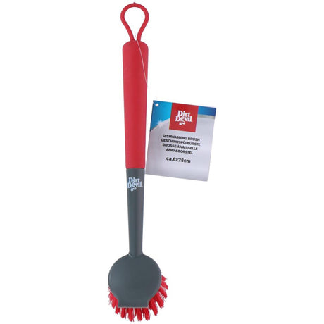 Szczotka do mycia naczyń Dirt Devil z miękką rączką ø6x28cm