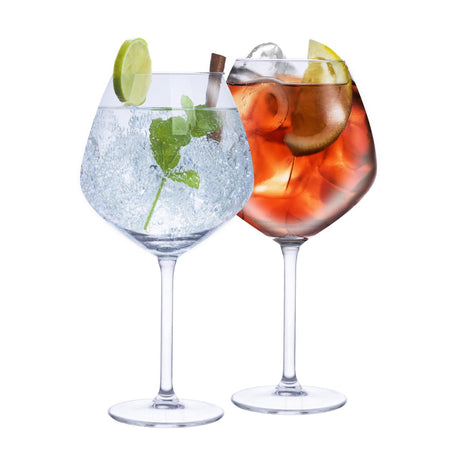 Kieliszki koktajlowe Alpina 4 sztuki - kieliszki do toniku do ginu, spritzu aperolowego i koktajli - kieliszek do ginu z tonikiem 73 cl - zestaw koktajlowy - szkło