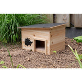 Dożywotni drewniany domek dla jeża 32x26x20 cm