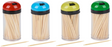Excellent houseware cocktailprikkers 4x150 stuks