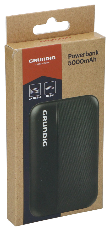 Power bank 5000mah czarny | 2 szt