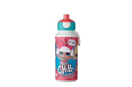Mepal pop-up drinkfles campus - 400 ml - sluit goed af - drinkbeker voor kinderen - l.o.l. surprise
