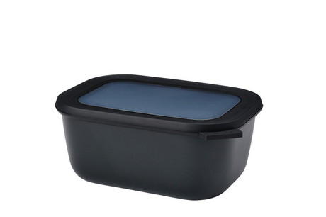 Mepal multi miska cirqula prostokątna 1500ml - nordycka czerń 21,2x16,2x8,9cm