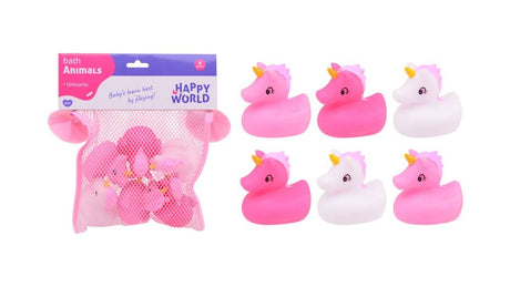 Zabawka do kąpieli z flamingiem i jednorożcem Johntoy Happy World