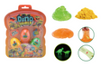 Johntoy Dino World 3 śluzowe jaja ze świecącym w ciemności dinozaurem