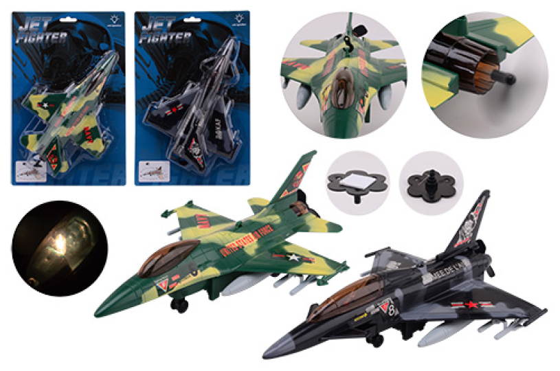 Johntoy action fighters plafond vliegtuig 2 assorti