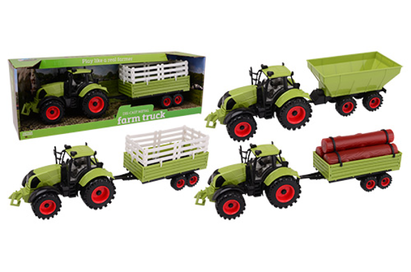 Johntoy farm master tractor speelset groot 3 assorti