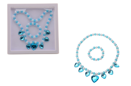Johntoy parel ketting en armband in luxe opbergcase 2 assorti