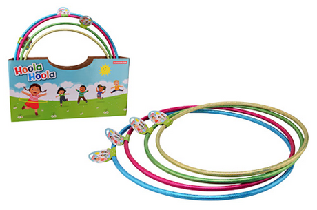 Johntoy Metallic Hoop Set, 4st.