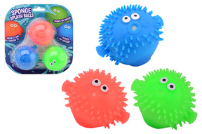 Johntoy aqua fun puszyste gąbkowe kule wodne 3 sztuki na karcie