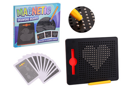 Tablica kreślarska z kulkami magnetycznymi. 3+