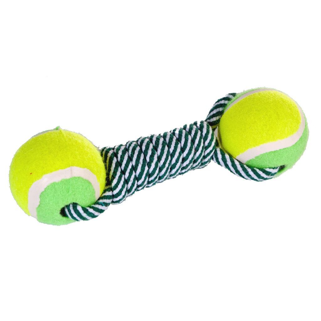 Podstawowa lina dla psa z 2 kulkami 22 cm