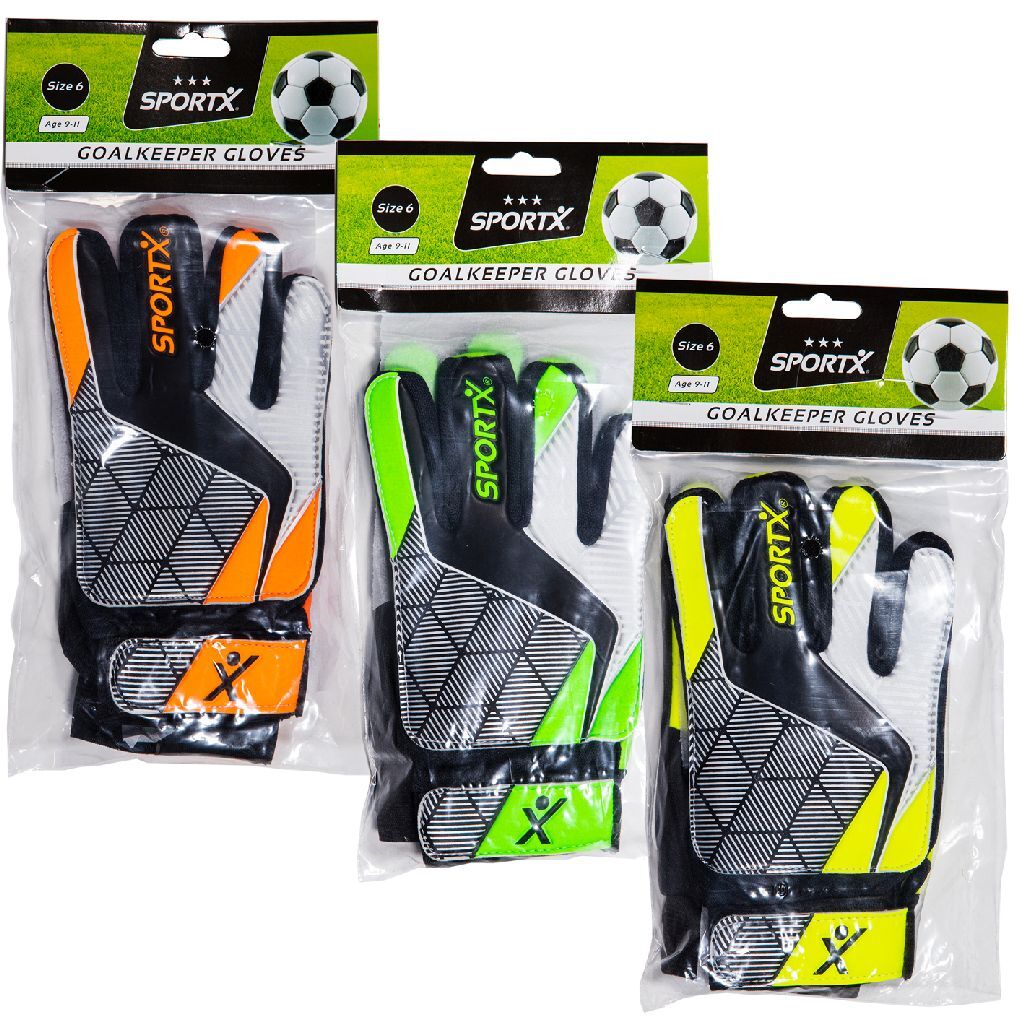 Rękawice bramkarskie Sportx w rozmiarze 6