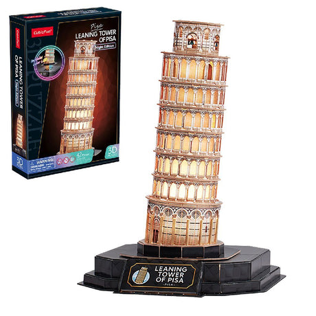 Cubic fun puzzle 3D Pisa + światło 42 elementy