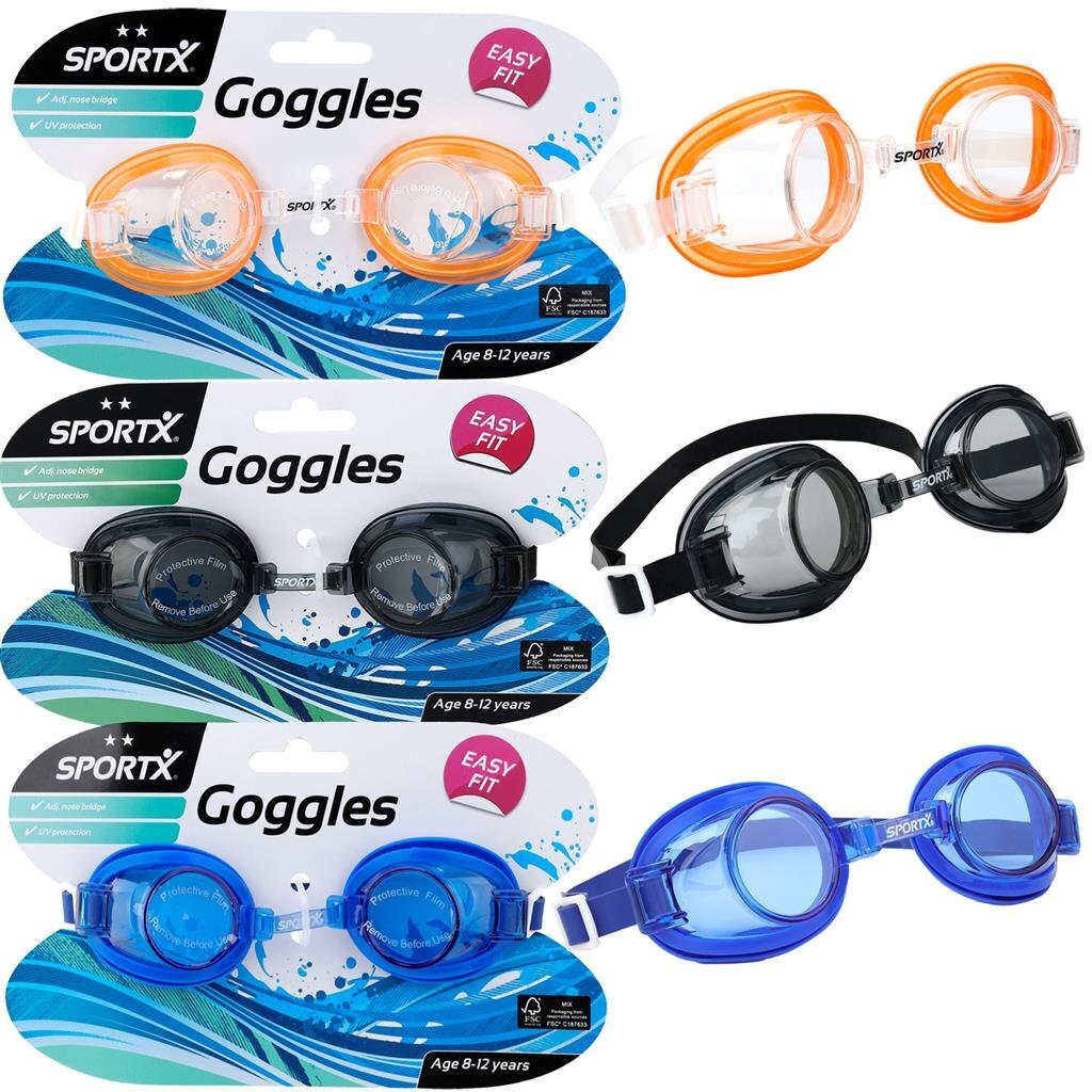 Sportx junior zwembril 2 sterren assorti