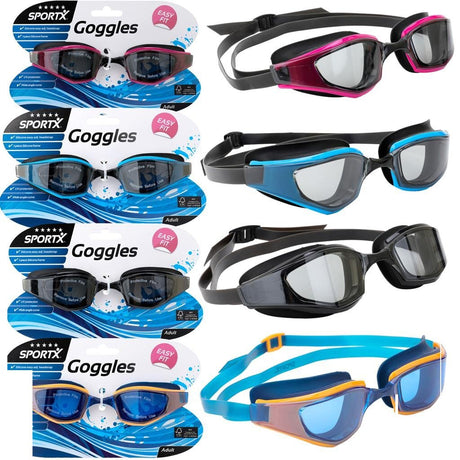 Okulary pływackie Sportx dla dorosłych, 5 gwiazdek, różne
