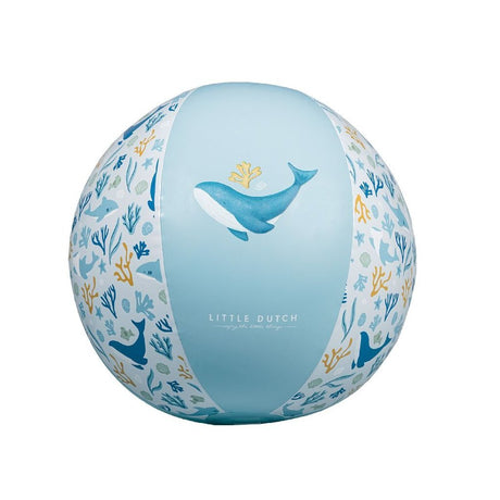 Rubo Toys Little Dutch Ocean Dreams piłka plażowa niebieska, 35cm