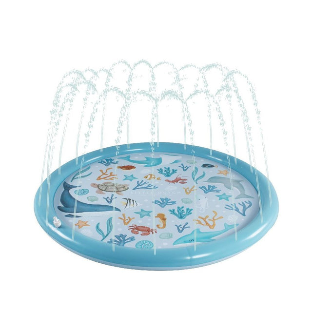 Mata zraszająca Little Dutch Ocean Dreams niebieska 150 cm