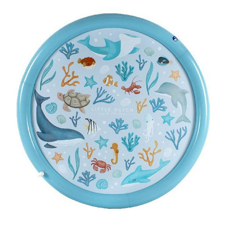 Mata zraszająca Little Dutch Ocean Dreams niebieska 150 cm
