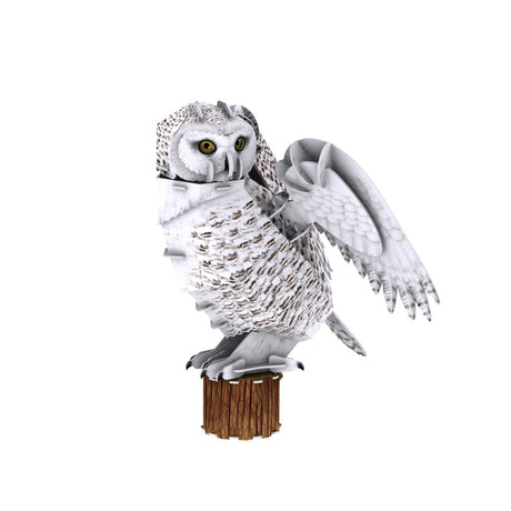 Puzzle sześcienne National Geographic 3D Sowa śnieżna 32 elementy