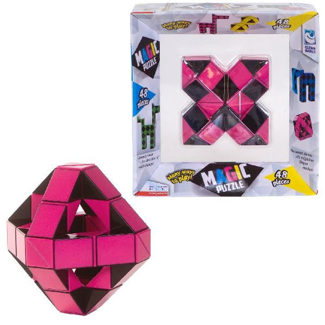Gry Clown Magic Puzzle 48-elementowe, różowe