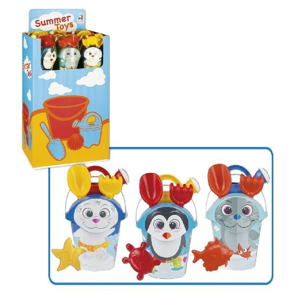 Zestaw wiader Androni Artic Animal, 6 szt