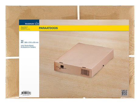 Ratusz rd-351144-10 gotowe pudełko z możliwością ponownego zamknięcia 305x215x50mm brązowy 10 sztuk