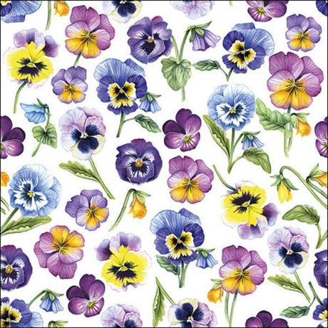 Serwetki Ambiente 33x33 cm bratek cała wiosna wiosna