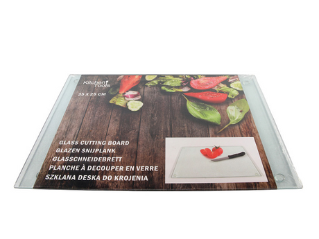 Narzędzia kuchenne Deska do krojenia szklana 25x35cm Deska do krojenia szklana 25x35cm