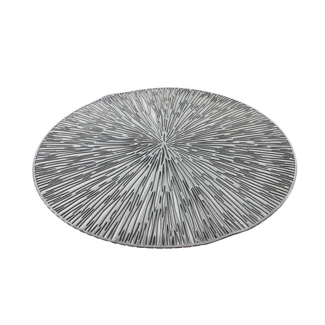 Podstawowa okrągła podkładka 38 cm srebrna