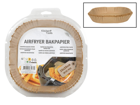 Narzędzia kuchenne frytkownica papier do pieczenia 20cm 50 szt