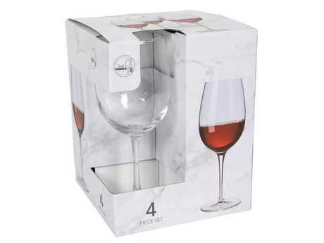 Kieliszki do czerwonego wina o pojemności 460 ml, zestaw 4 sztuk