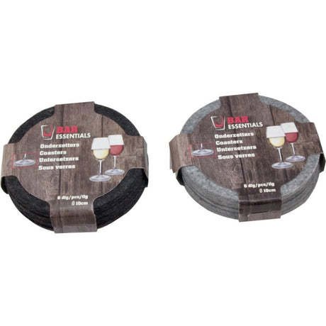 Bar Essentials Filcowe podkładki 10 cm 6 sztuk