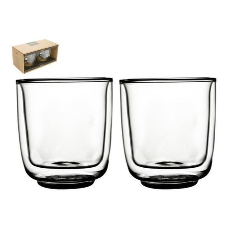 Gusta fika Szklanka dwuścienna 250ml zestaw 2 szt