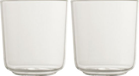 Gusta fika Szklane szklanki do wody 8,6 cm, zestaw 2 sztuk