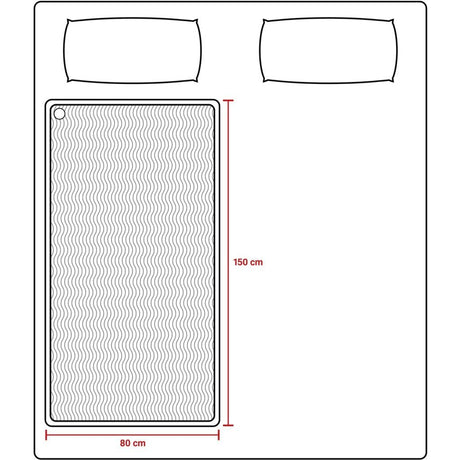 Koc elektryczny Tomado teb1510w 150x80 cm biały polar