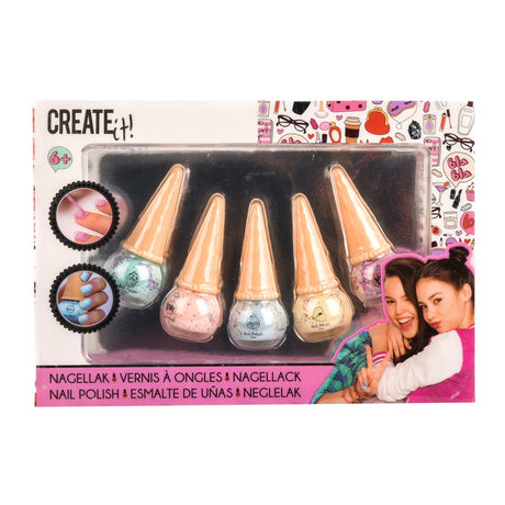 Create It Lodowy lakier do paznokci 5 sztuk